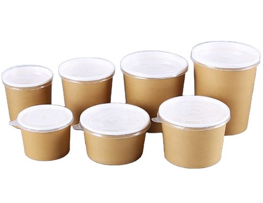 Eco-friendly Disposable Paper Soup Bowl Microwave Bowl Food Container