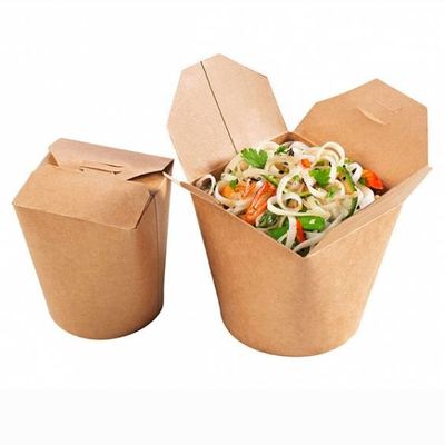 Boîtes à emporter de papier compostables à nourriture de conteneurs de 26oz Papier d'emballage