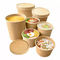 La tasse qui respecte l'environnement de papier d'emballage pour le de yaourt crème la soupe chaude