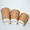 tasses chaudes de papier d'emballage de boisson de café à emporter de mur de double de 16oz 500ml avec des couvercles