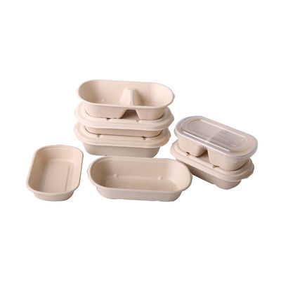 Conteneurs de nourriture Microwavable sulfurisés de pulpe de TUV
