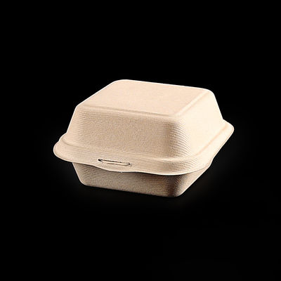 Conteneurs de nourriture environnementaux à emporter de bagasse du bloc supérieur 600ml