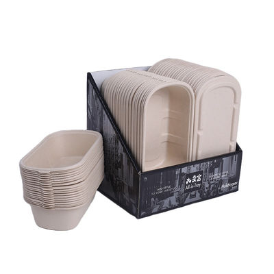 Conteneurs de nourriture Microwavable sulfurisés de pulpe de TUV
