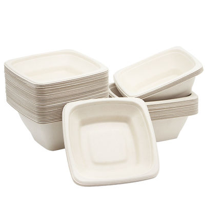 Plats jetables compostables Microwavable de pulpe de canne à sucre