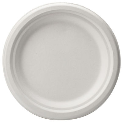 10&quot; compostable bagasse de canne à sucre plaque à papier l'économie de l'espace