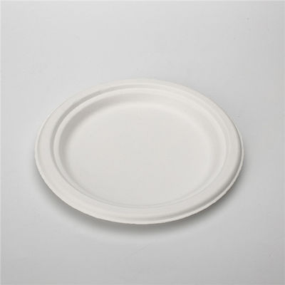 10&quot; compostable bagasse de canne à sucre plaque à papier l'économie de l'espace