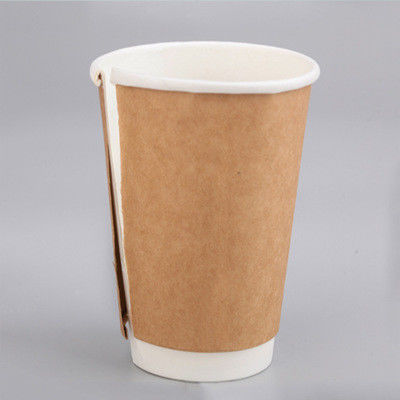 16oz a enduit le double mur imprimé le café qu'à emporter met en forme de tasse écologique