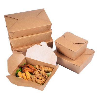 Le PLA a enduit le pique-nique Bento Lunch Boxes Flexo Printing de 337gsm Papier d'emballage