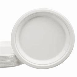 3 plats de pulpe de canne à sucre de compartiment imperméabilisent 10&quot; diamètre